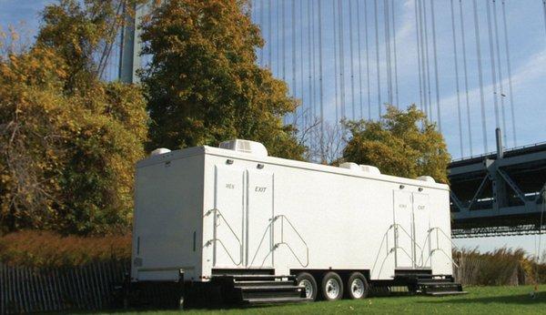 Restroom Trailers provide a VIP experience and come in a variety of sizes and options.