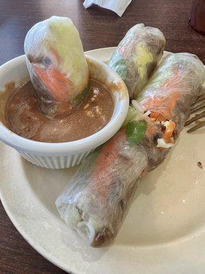 Pork spring rolls