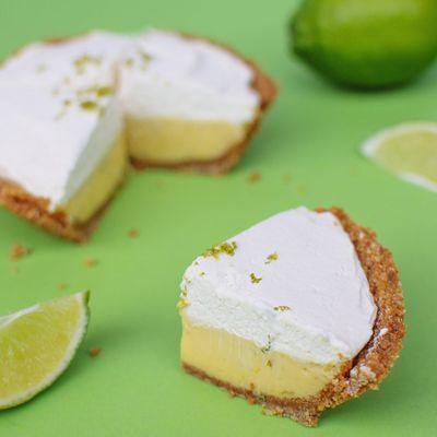 Gluten-free Key Lime cream pie - 6" offered daily in the shop or preorder a 10" at beanandpie.com