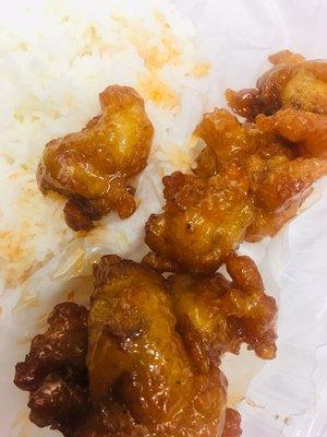 $ caramel orange chicken