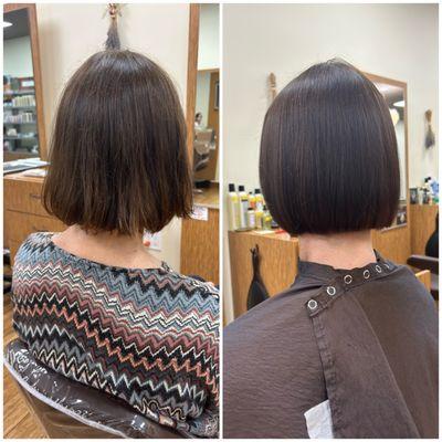 Haircut with Mariia: Before and After