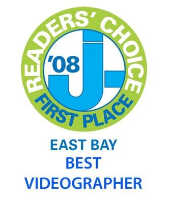 Best East Bay Videographer in 2008 J Magazine Readers Choice 