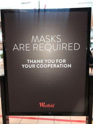 Apparently this is just a guideline. Id say a quarter of people here got no mask on. Crazy!