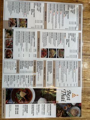 Menu side 2