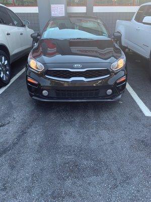 Working headlights on a 2019 Kia Forte.