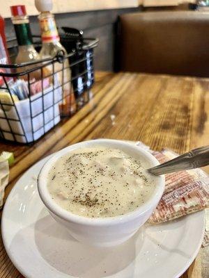 Homemade Clam Chowder.