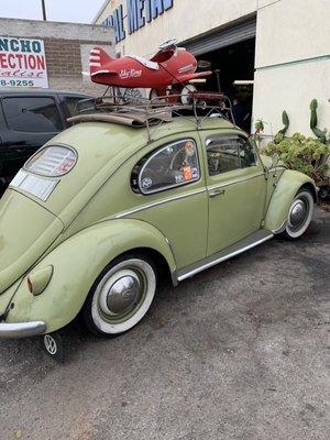 This is one of many of the Volkswagen sedans Bonny owns in his collection!