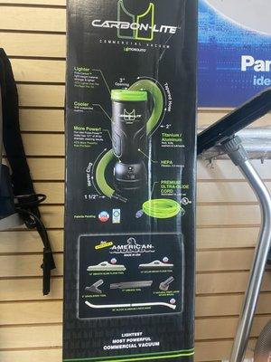 Back pack vacuum made in U.S.A.