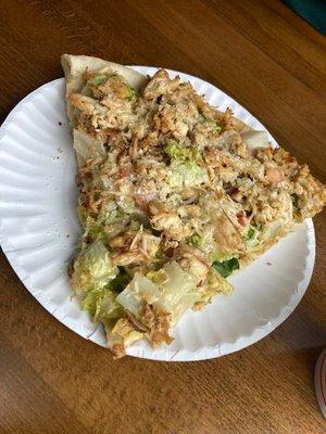 Chicken Caesar salad pizza