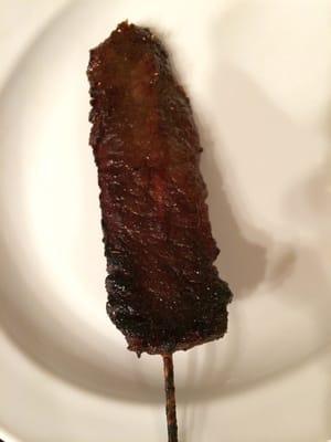 Beef teriyaki stick - perfectly grilled - very good