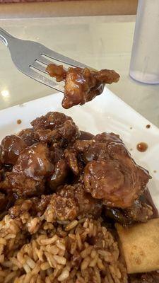 General Tso Chicken, Pork Fried Rice Lunch