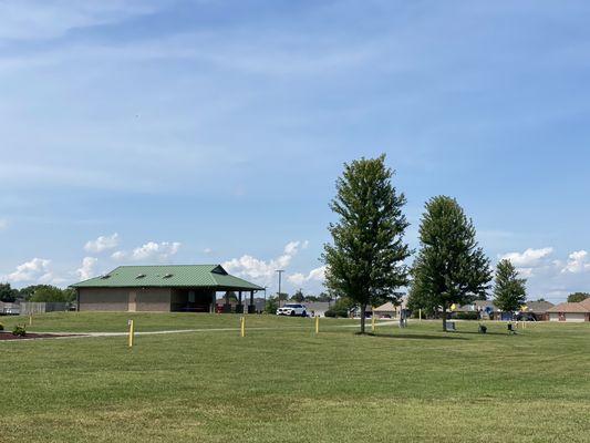 Gazebo and open green spaces