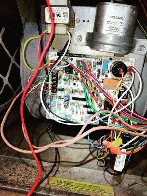 Replaced furnace control board