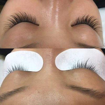 individual Lashes before and after:)