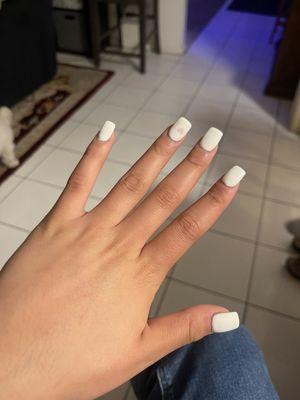 square white acrylic nails