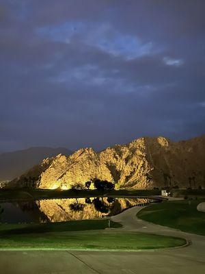 Mountain lighting for PGA West