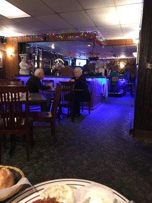 Bar Area from inside of the finish room