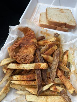 Spicy Catfish with Fries!