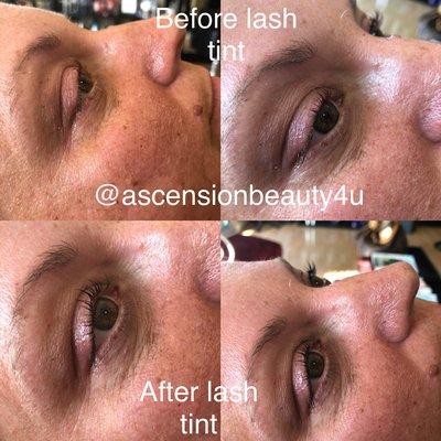 Lash lift and tint