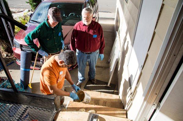 Staircase repair - Carpet Insall