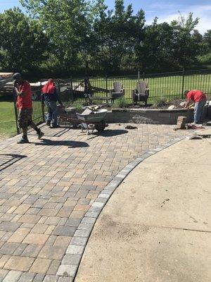 Patio/ seating wall