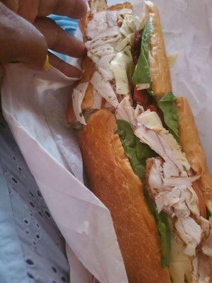 Turkey hoagie.