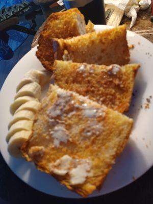 Some toasted & buttered sweetbread for breakfast, sooooooovood!