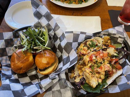 Portobello Mushroom Sliders and Chipotle Cauliflower Tacos