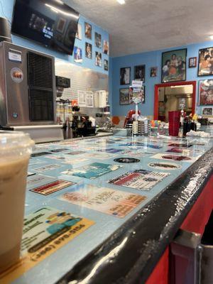 Cute little bar top area!