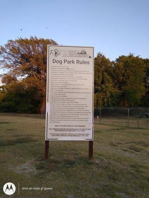 Dog Park Rules!