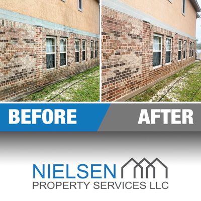 Stucco House Washing In Pensacola, FL by Nielsen Property Services LLC