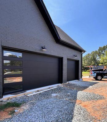 Modern Black Hormann Flush Doors!