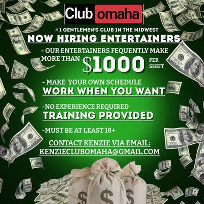 Always looking for amazing entertainers!