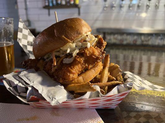 Nashville chicken sandwich