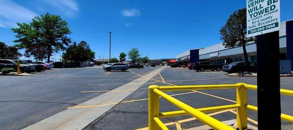 Street view and parking.