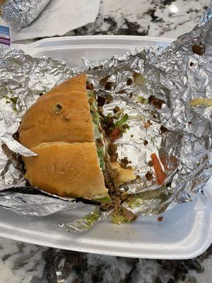 Carne asada torta.