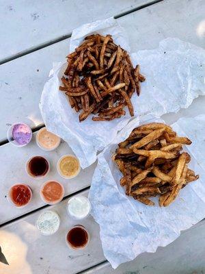 Red Fries (top) Russet Fries (bottom)