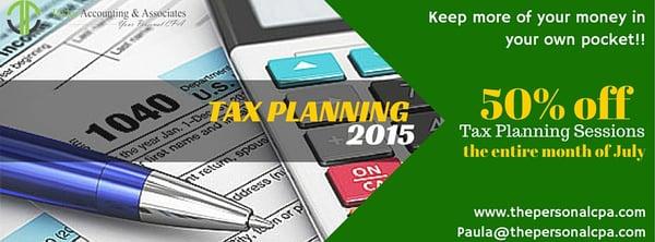 Get a jump start on tax planning for your 2015 taxes