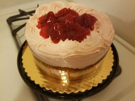 I would be a fool to let a beautiful strawberry boston cake go to waste! I'll make it up during my workouts this weekend