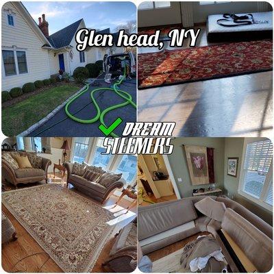 Huge sectional and rug cleaning in beautiful Glen head, New York, Nassau county