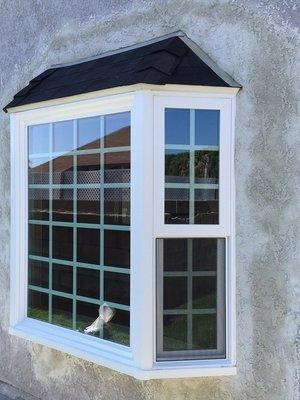 Yorba Linda Tuscany Bay Window With Roof Finished Installation