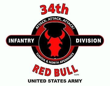 U.S. Army 34th Infantry Division "Red Bull"