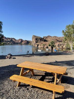 Picnic tables, plenty of them!