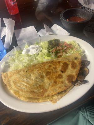 Spinach Quesadilla that has ruined all future quesadillas for me, it was SO good!