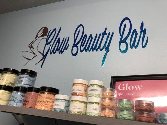 Some of our amazing Glow products