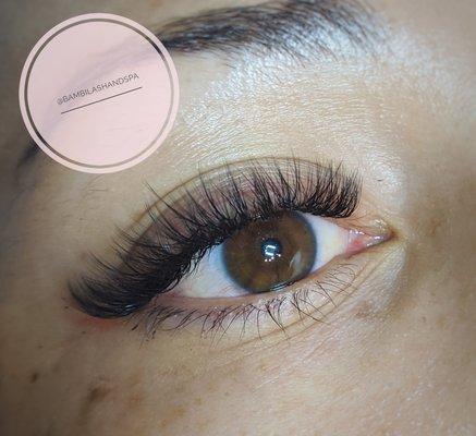 Volume lash extensions