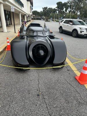 Bat mobile at Gotham City Pizza!