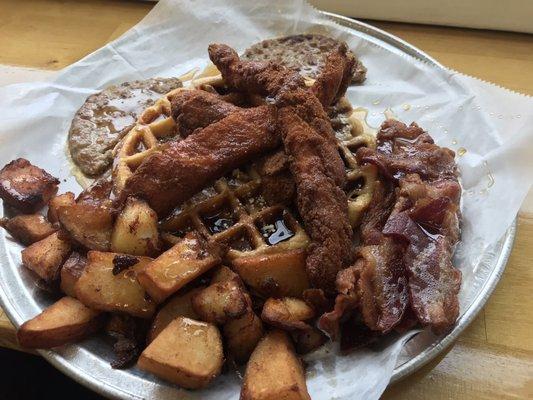 Waffle Breakfast Platter