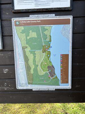 Cullaby Lake County Park map