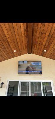 Installed a Tv on the patio